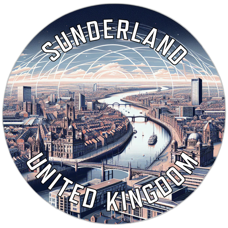 Sunderland United Kingdom Souvenir Vinyl Decal Sticker 2-Inch