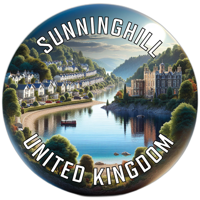 Sunninghill United Kingdom Souvenir Die Cut Flat Magnet 2-Inch