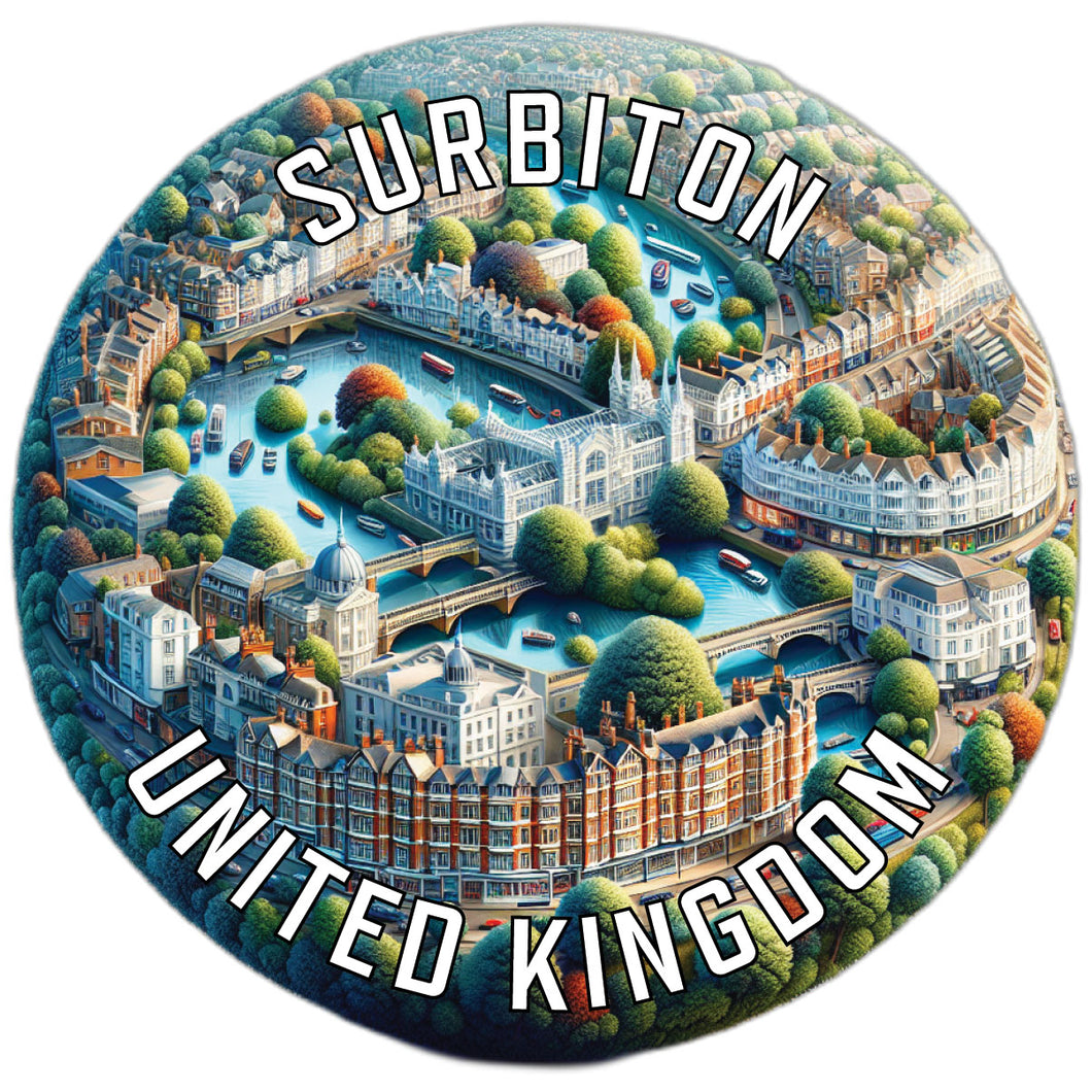 Surbiton United Kingdom Souvenir Vinyl Decal Sticker 6-Inch