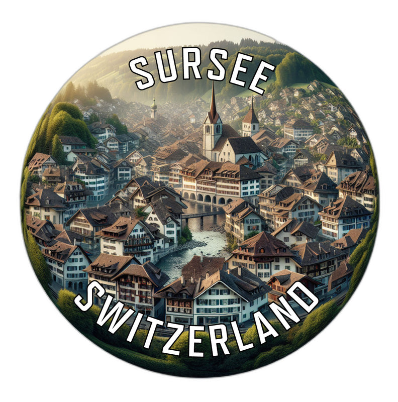 Sursee Switzerland Souvenir Vinyl Decal Sticker 6-Inch