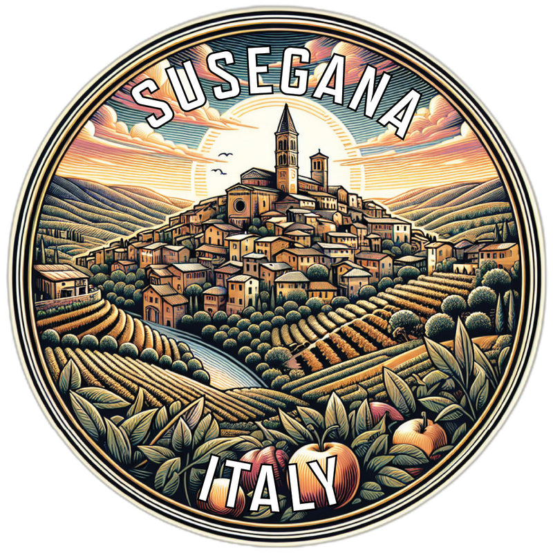 Susegana Italy Souvenir Vinyl Decal Sticker 2-Inch