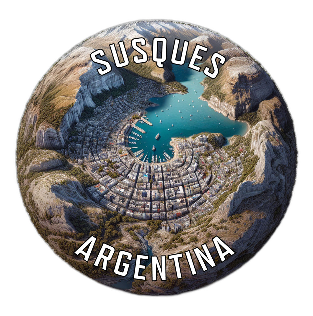 Susques Argentina Souvenir Die Cut Flat Magnet 6-Inch