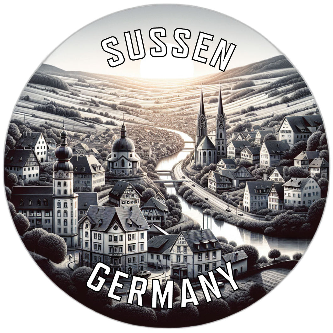 Sussen Germany Souvenir Die Cut Flat Magnet 2-Inch