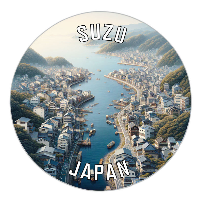 Suzu Japan Souvenir Vinyl Decal Sticker 2-Inch