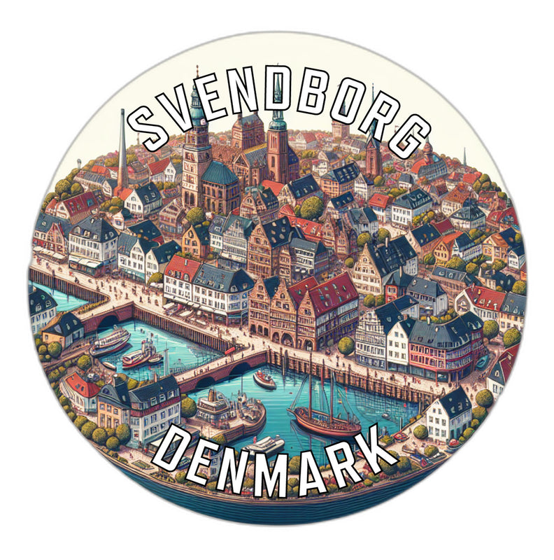 Svendborg Denmark Souvenir Vinyl Decal Sticker 2-Inch