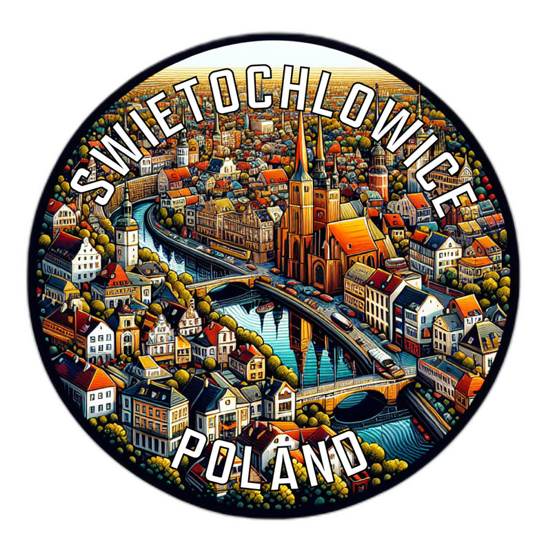Swietochlowice Poland Souvenir Die Cut Flat Magnet 2-Inch