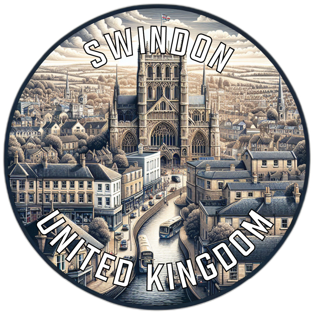 Swindon United Kingdom Souvenir Vinyl Decal Sticker 2-Inch