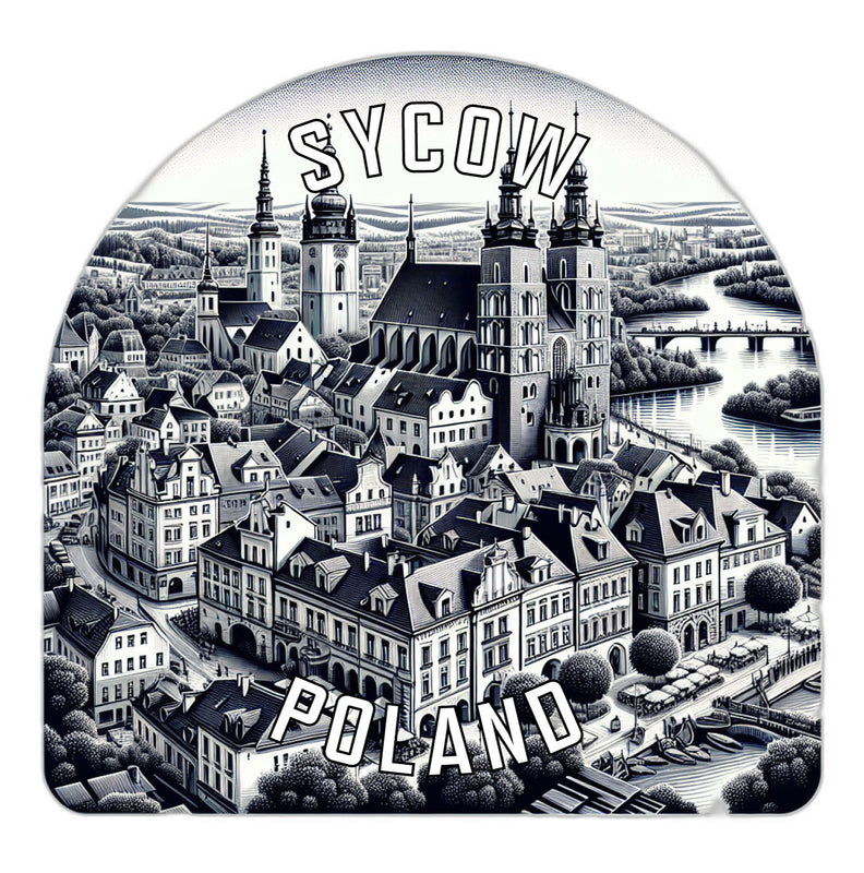 Sycow Poland Souvenir Vinyl Decal Sticker 6-Inch