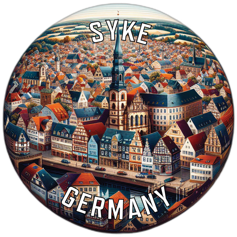 Syke Germany Souvenir Vinyl Decal Sticker 6-Inch