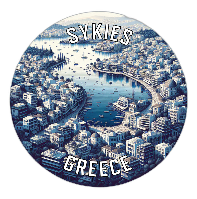 Sykies Greece Souvenir Vinyl Decal Sticker 2-Inch