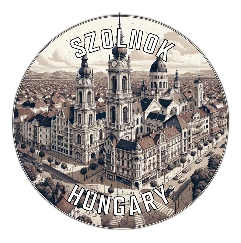 Szolnok Hungary Souvenir Vinyl Decal Sticker 2-Inch
