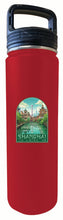 Load image into Gallery viewer, Shanghai China Old Town Design Souvenir 32 oz Insulated Stainless Steel Tumbler Water Bottle with Screw on Lid
