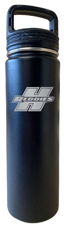 Henderson State Reddies 24 oz Engraved Insulated Stainless Steel Tumbler Water Bottle with Screw on Lid Officially Licensed Collegiate Product Black