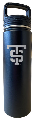 University of St. Thomas 24 oz Engraved Insulated Stainless Steel Tumbler Water Bottle with Screw on Lid Officially Licensed Collegiate Product Black