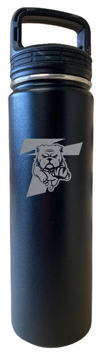 Truman State University 24 oz Engraved Insulated Stainless Steel Tumbler Water Bottle with Screw on Lid Officially Licensed Collegiate Product Black