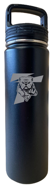 Truman State University 24 oz Engraved Insulated Stainless Steel Tumbler Water Bottle with Screw on Lid Officially Licensed Collegiate Product Black
