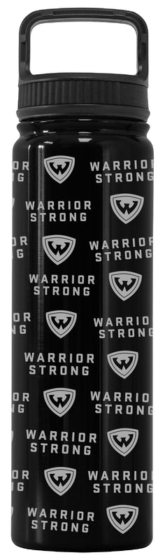 Wayne State Officially Licensed 24 oz Engraved Insulated Tumbler Water Bottle with Screw on Lid Black