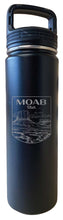 Load image into Gallery viewer, Moab Utah Souvenir 32 oz Engraved Insulated Stainless Steel Tumbler Water Bottle with Screw on Lid
