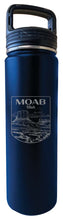 Load image into Gallery viewer, Moab Utah Souvenir 32 oz Engraved Insulated Stainless Steel Tumbler Water Bottle with Screw on Lid
