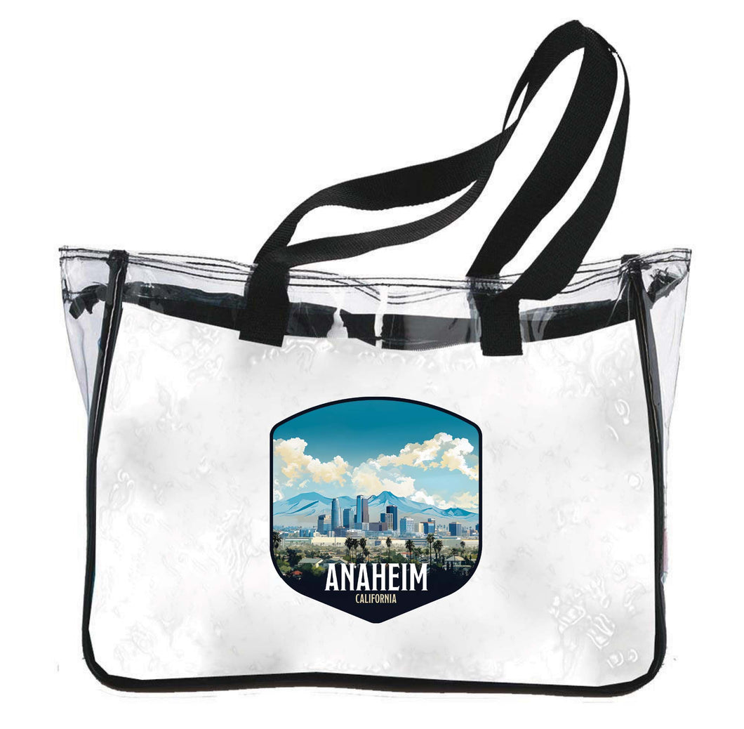 Anaheim California Design A Souvenir Clear Tote Bag 