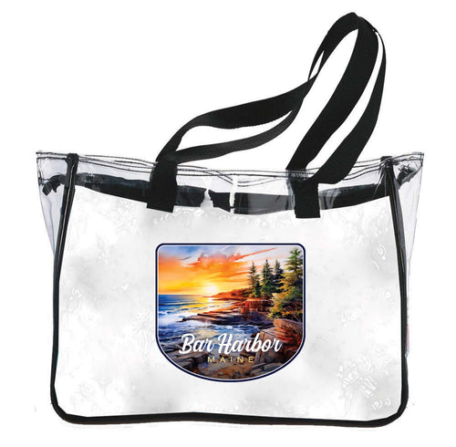 Bar Harbor Maine Design B Souvenir Clear Tote Bag