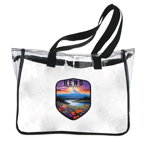 Bend Oregon Design A Souvenir Clear Tote Bag 