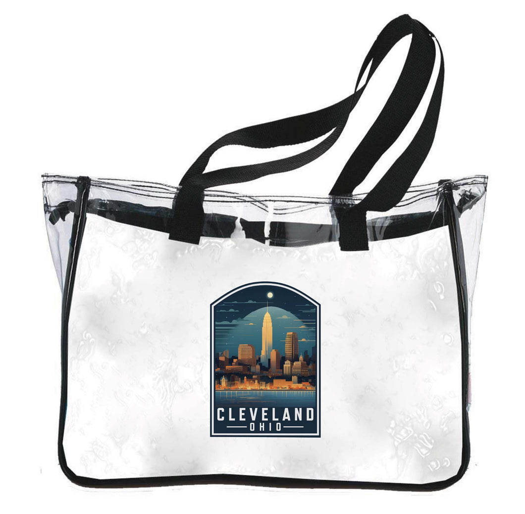 Cleveland Ohio Design A Souvenir Clear Tote Bag 