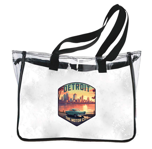 Detroit Michigan Design A Souvenir Clear Tote Bag 