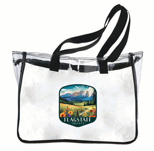 Flagstaff Arizona Design C Souvenir Clear Tote Bag 