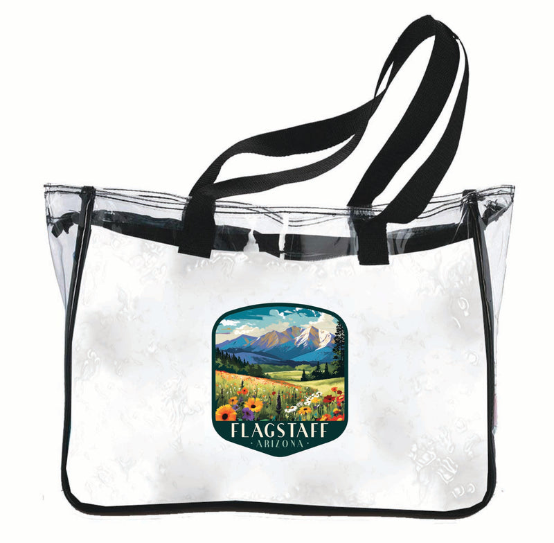 Flagstaff Arizona Design C Souvenir Clear Tote Bag 