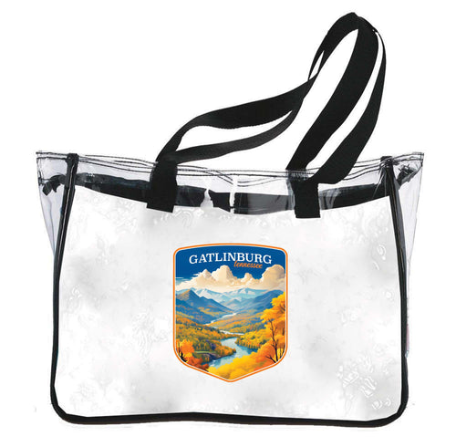 Gatlinburg Tennessee Design D Souvenir Clear Tote Bag 