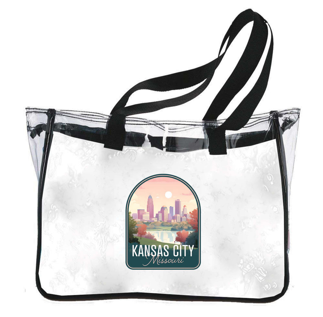 Kansas City Missouri Design B Souvenir Clear Tote Bag