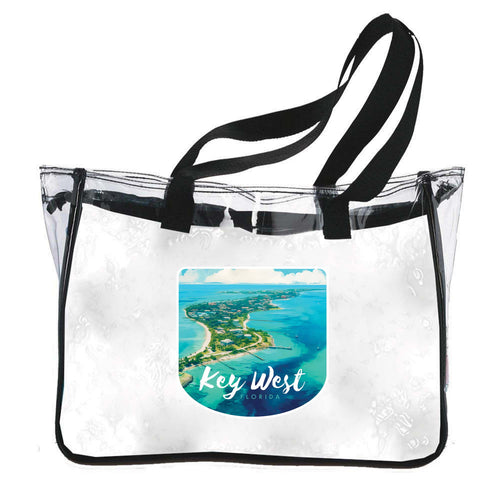 Key West Florida Design A Souvenir Clear Tote Bag 