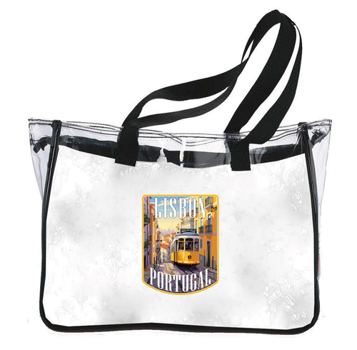 Lisbon Portugal Design A Souvenir Clear Tote Bag