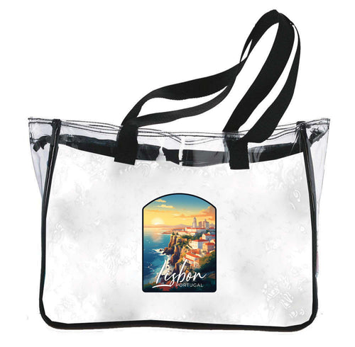 Lisbon Portugal Design B Souvenir Clear Tote Bag