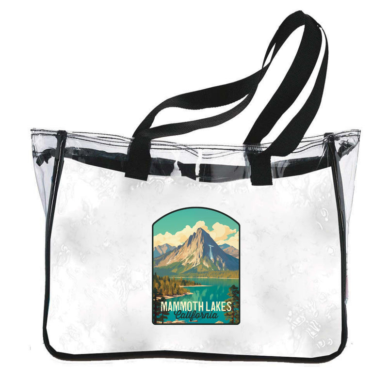 Mammoth Lakes California Design A Souvenir Clear Tote Bag 