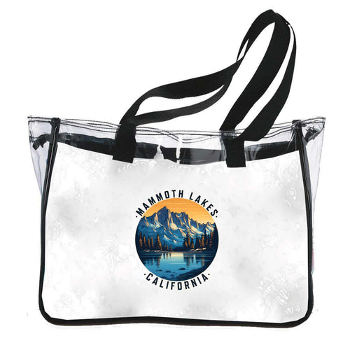 Mammoth Lakes California Design B Souvenir Clear Tote Bag 