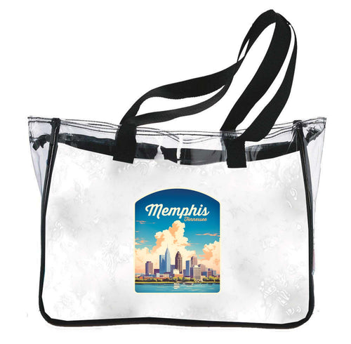 Memphis Tennessee Design A Souvenir Clear Tote Bag