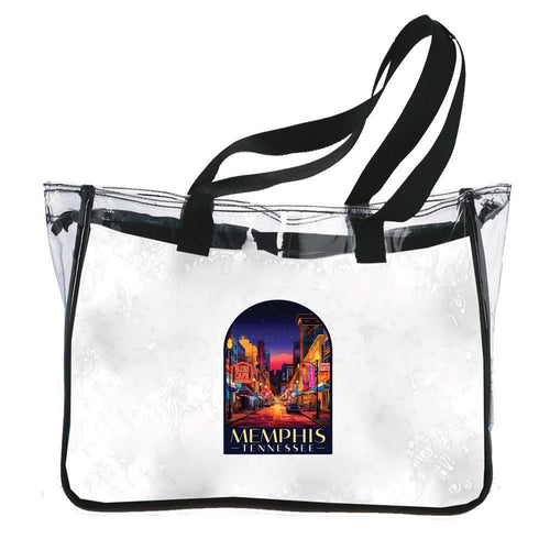 Memphis Tennessee Design C Souvenir Clear Tote Bag
