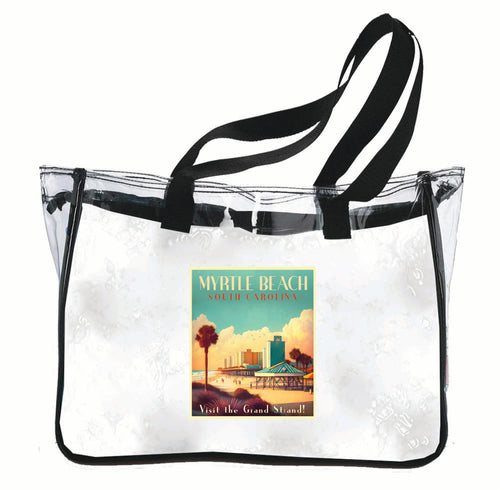 Myrtle Beach South Carolina Design A Souvenir Clear Tote Bag 