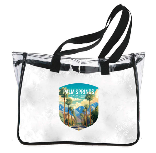 Palm Springs California Design A Souvenir Clear Tote Bag 
