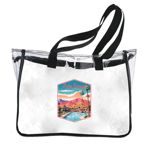 Palm Springs California Design B Souvenir Clear Tote Bag 