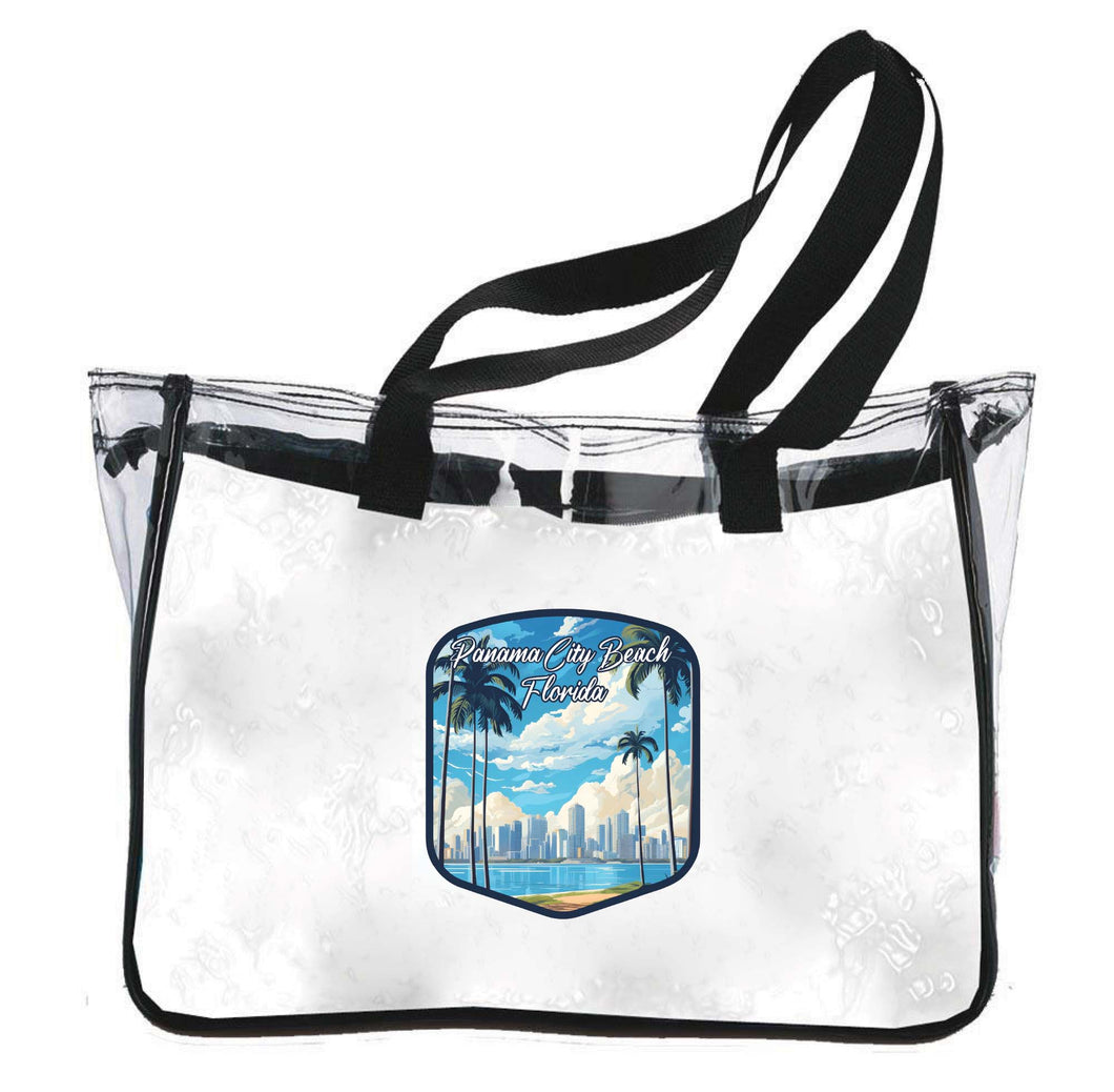 Panama City Beach Florida Design B Souvenir Clear Tote Bag 