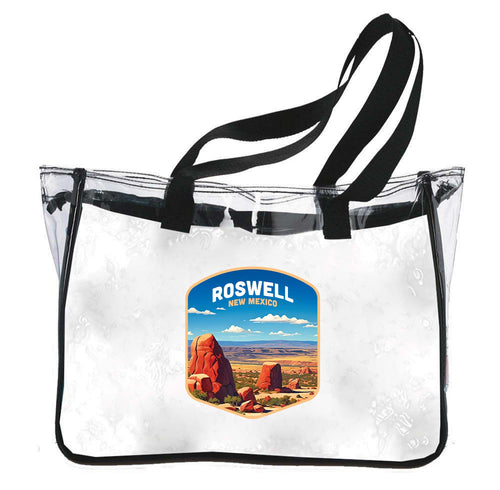 Rowell New Mexico Design B Souvenir Clear Tote Bag 