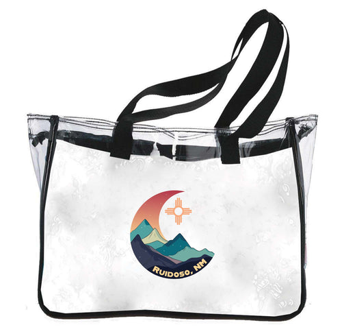 Ruidoso New Mexico Design C Souvenir Clear Tote Bag 