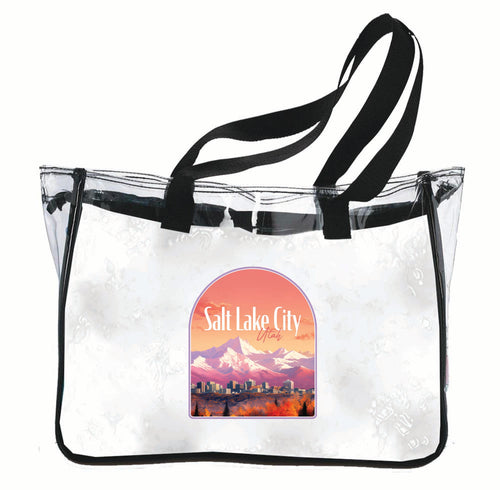 Salt Lake City Utah Design C Souvenir Clear Tote Bag 