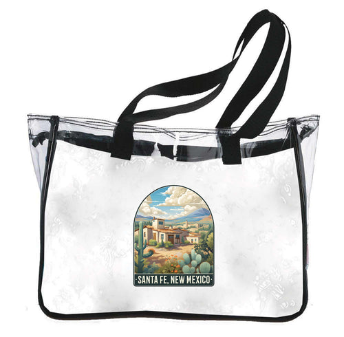Santa Fe New Mexico Design C Souvenir Clear Tote Bag 