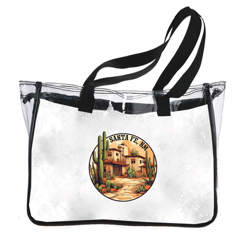 Santa Fe New Mexico Design D Souvenir Clear Tote Bag 