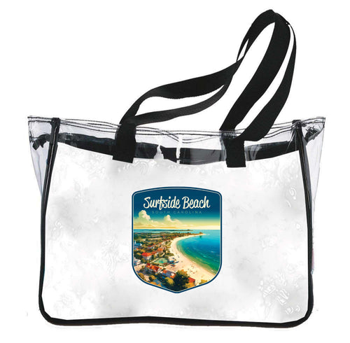 Surfside Beach South Carolina Design A Souvenir Clear Tote Bag 