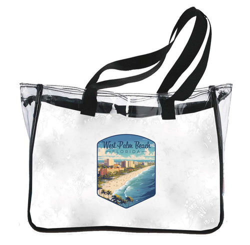 West Palm Beach Florida Design A Souvenir Clear Tote Bag 